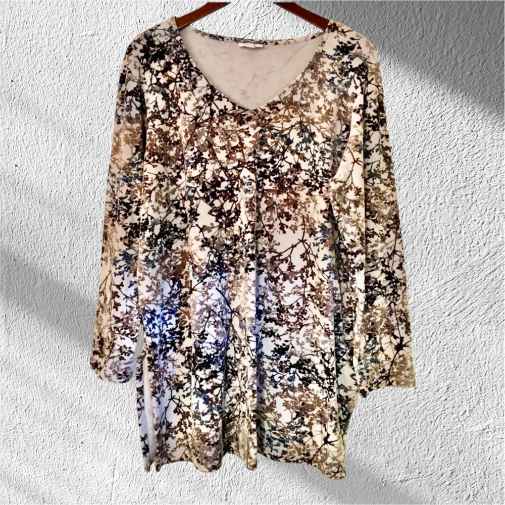 J. Jill Pure Jill Soft Velour Sweater Size Large